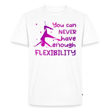 Flexibility - Fun aerial silk acrobatics - Men's Premium Organic T-Shirt - white - Front - Nico (187cm)