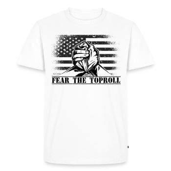Armwrestler USA Flag Handwrestling - Men's Premium Organic T-Shirt - white - Front - Nico (187cm)
