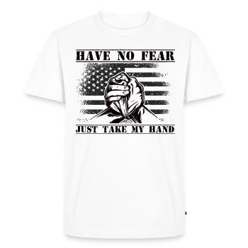 Armwrestler USA Flag Handwrestling - Men's Premium Organic T-Shirt - white - Front - Nico (187cm)