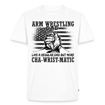 Armwrestler USA Flag Handwrestling - Men's Premium Organic T-Shirt - white - Front - Nico (187cm)