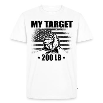 Armwrestler USA Flag Handwrestling - Men's Premium Organic T-Shirt - white - Front - Nico (187cm)