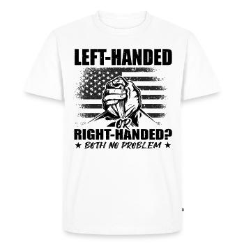 Armwrestler USA Flag Handwrestling - Men's Premium Organic T-Shirt - white - Front - Nico (187cm)