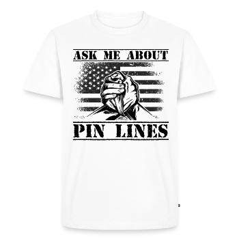 Armwrestler USA Flag Handwrestling - Men's Premium Organic T-Shirt - white - Front - Nico (187cm)
