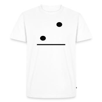 Domino Game Tile 2-0 - Funny Group Costume - Men's Premium Organic T-Shirt - white - Front - Nico (187cm)