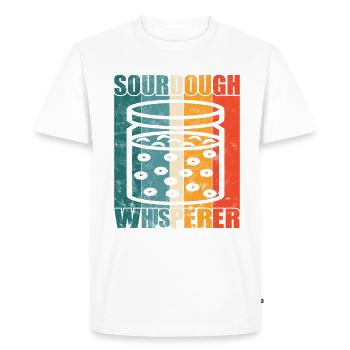 Sourdough Whisperer - Amateurs de cuisson du pain - - T-shirt Premium bio Homme - blanc - Devant - Nico (187cm)