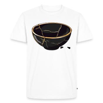 Kintsugi Kintsukuroi Japon imparfait - T-shirt Premium bio Homme - blanc - Devant - Nico (187cm)