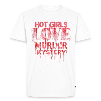 Murder Mystery Dinner plays the victim - Men's Premium Organic T-Shirt - white - Front - Nico (187cm)