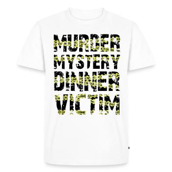 Murder Mystery Dinner plays the victim - Men's Premium Organic T-Shirt - white - Front - Nico (187cm)