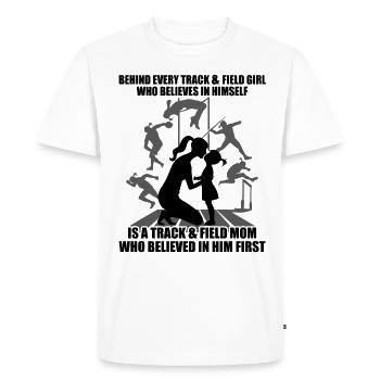 Athletics Athletics Games - Men's Premium Organic T-Shirt - white - Front - Nico (187cm)