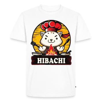 Hibachi Teppanyaki Bbq Cuisine japonaise - T-shirt Premium bio Homme - blanc - Devant - Nico (187cm)