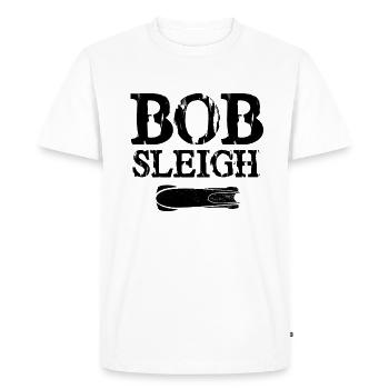 Sports d'hiver Bobsport - T-shirt Premium bio Homme - blanc - Devant - Nico (187cm)