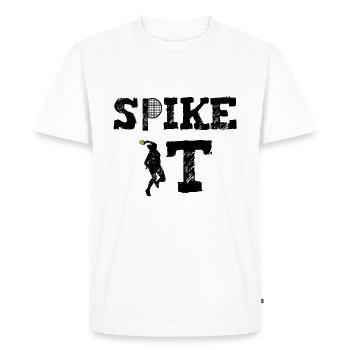 Spikeball design - Men's Premium Organic T-Shirt - white - Front - Nico (187cm)