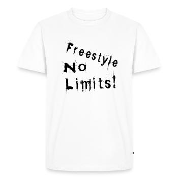 Freestyle No limits - Men's Premium Organic T-Shirt - white - Front - Nico (187cm)
