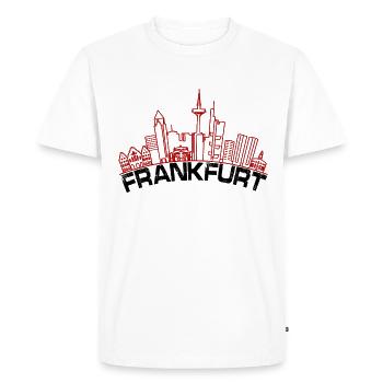 Gratte-ciel de Francfort - T-shirt Premium bio Homme - blanc - Devant - Nico (187cm)