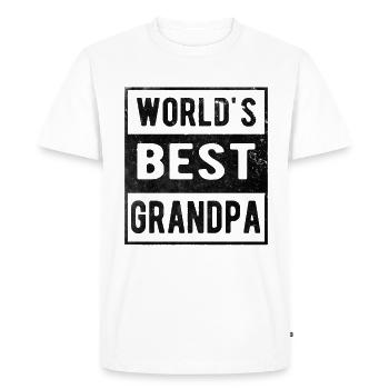 Best grandpa - Men's Premium Organic T-Shirt - white - Front - Nico (187cm)