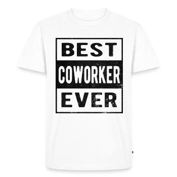 Best Employee - Men's Premium Organic T-Shirt - white - Front - Nico (187cm)