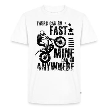 Moto trial bike presque - T-shirt Premium bio Homme - blanc - Devant - Nico (187cm)
