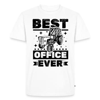Bureau de Traktor - T-shirt Premium bio Homme - blanc - Devant - Nico (187cm)