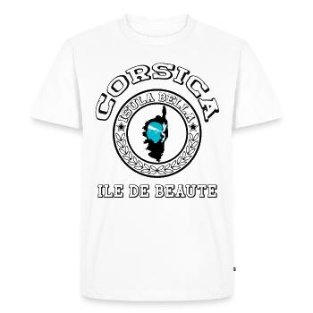 Island of beauty France Corse Corsica - Men's Premium Organic T-Shirt - white - Front - Nico (187cm)