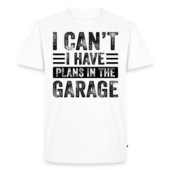Funny Garage Sayings Car Mechanic repair cars - Men's Premium Organic T-Shirt - white - Front - Nico (187cm)