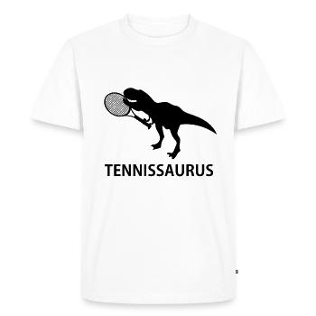 Tennis, tennisman, tennis - T-shirt Premium bio Homme - blanc - Devant - Nico (187cm)