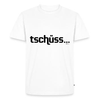 Bye until never! - Bye ... never! saying - Men's Premium Organic T-Shirt - white - Front - Nico (187cm)