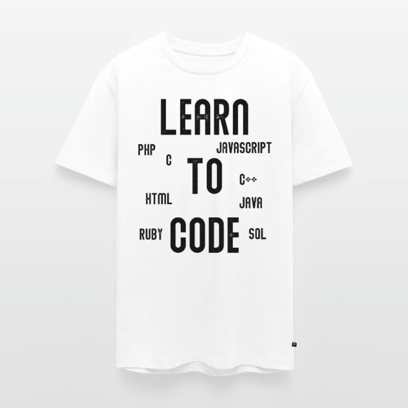 Learn To Code Programmieren Informatiker Geschenk Männer Premium Bio T-Shirt