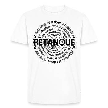 Petanque Boule Ball Outfit pour Bouler Boules - T-shirt Premium bio Homme - blanc - Devant - Nico (187cm)