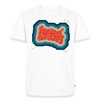 Feeling groovy - Men's Premium Organic T-Shirt - white - Front - Nico (187cm)