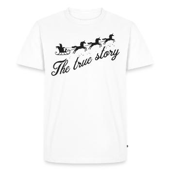 The true story Noel - T-shirt Premium bio Homme - blanc - Devant - Nico (187cm)