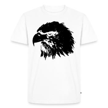 2 Falcon Eagle Falcon Eagle Falcon Airfighter Navy A - T-shirt Premium bio Homme - blanc - Devant - Nico (187cm)