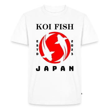 KOI FISH - JAPON - T-shirt Premium bio Homme - blanc - Devant - Nico (187cm)