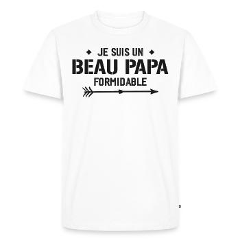 I'm a terrific stepdad - father-in-law gift - Men's Premium Organic T-Shirt - white - Front - Nico (187cm)