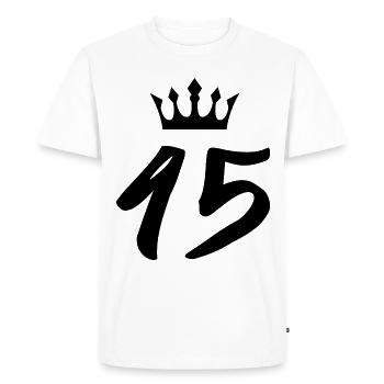 45 Number crown - Men's Premium Organic T-Shirt - white - Front - Nico (187cm)
