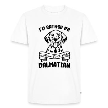 Cadeau de chien dalmatepour les propriétaires dalmates - T-shirt Premium bio Homme - blanc - Devant - Nico (187cm)