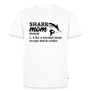 requin, grand requin blanc, requins, mégalodon, requin, requin marteau - T-shirt Premium bio Homme - blanc - Devant - Nico (187cm)