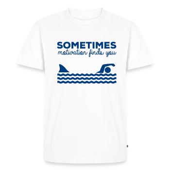Requin Grand Requin Blanc Requin Mégalodon Requin Marteau Requin - T-shirt Premium bio Homme - blanc - Devant - Nico (187cm)