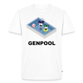 Chemise de biologie de pool de gènes - T-shirt Premium bio Homme - blanc - Devant - Nico (187cm)