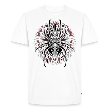 spider - Men's Premium Organic T-Shirt - white - Front - Nico (187cm)