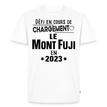 2023 Mont Fuji Japon Montagne Asie - T-shirt Premium bio Homme - blanc - Devant - Nico (187cm)