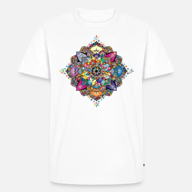 Schönes Muster - Männer Premium Bio T-Shirt - Weiß
