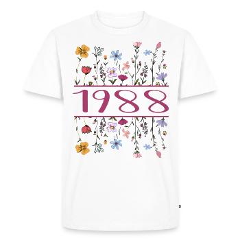 1988 Legendary Since 1988 Birthday 1988 Women - Men's Premium Organic T-Shirt - white - Front - Nico (187cm)