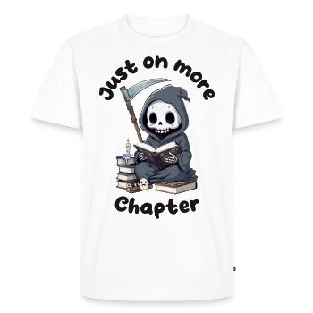 Cute Grim Reaper - Plus qu’un chapitre Halloween - T-shirt Premium bio Homme - blanc - Devant - Nico (187cm)