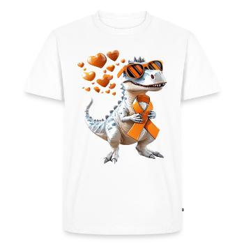 Soutien à la sensibilisation à la sclérose en plaques - T-shirt Premium bio Homme - blanc - Devant - Nico (187cm)