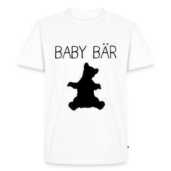 Bébé ours ours - T-shirt Premium bio Homme - blanc - Devant - Nico (187cm)