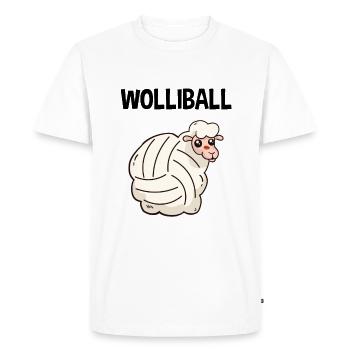 Volleyball - T-shirt Premium bio Homme - blanc - Devant - Nico (187cm)
