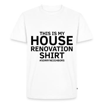 Conception de démolition de maisons et rénovation de maisons - T-shirt Premium bio Homme - blanc - Devant - Nico (187cm)