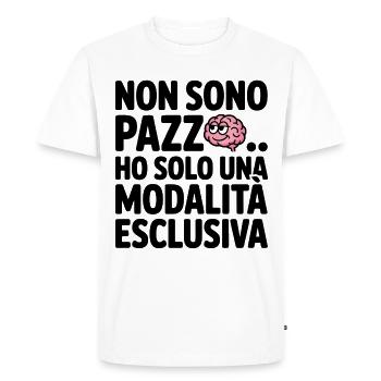 Not crazy but exclusive Detti Divertenti - Men's Premium Organic T-Shirt - white - Front - Nico (187cm)