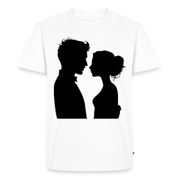 Couple Wedding Couple Marriage - Men's Premium Organic T-Shirt - white - Front - Nico (187cm)