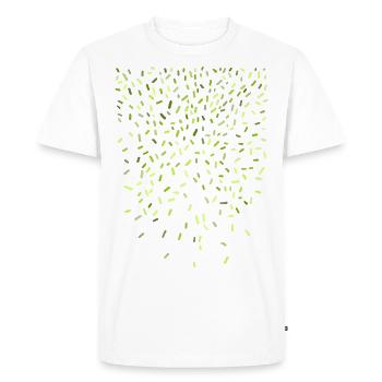 Pattern - Background Design - Men's Premium Organic T-Shirt - white - Front - Nico (187cm)